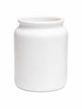 Jarrón blanco mate