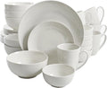 Vajilla de cerámica blanca 30 piezas Ogalla Gibson Home