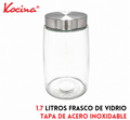 Frasco de vidrio de 1.7 l