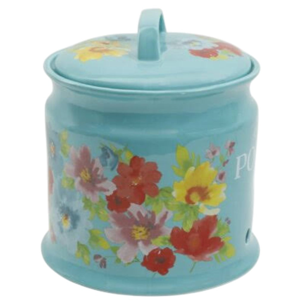 Recipiente para patatas The Pioneer Woman Breezy Blossoms de 24 cm de gres decorado