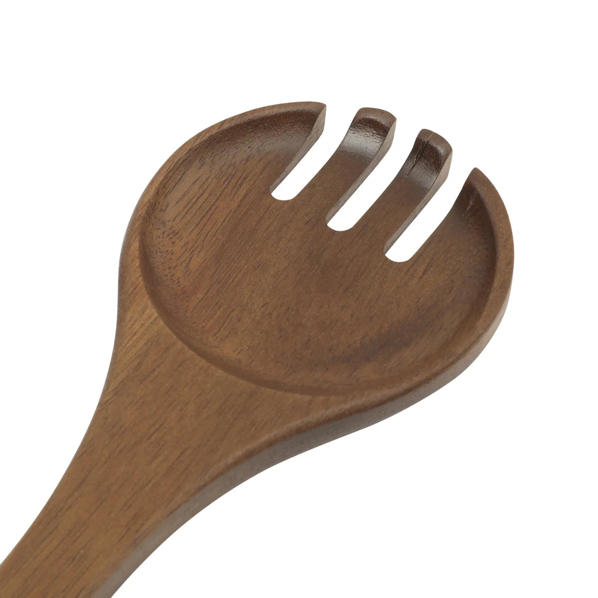 Gibson Home Laurelton Juego de 3 piezas grandes de madera de acacia de 13" para servir ensaladas con 2 herramientas para servir