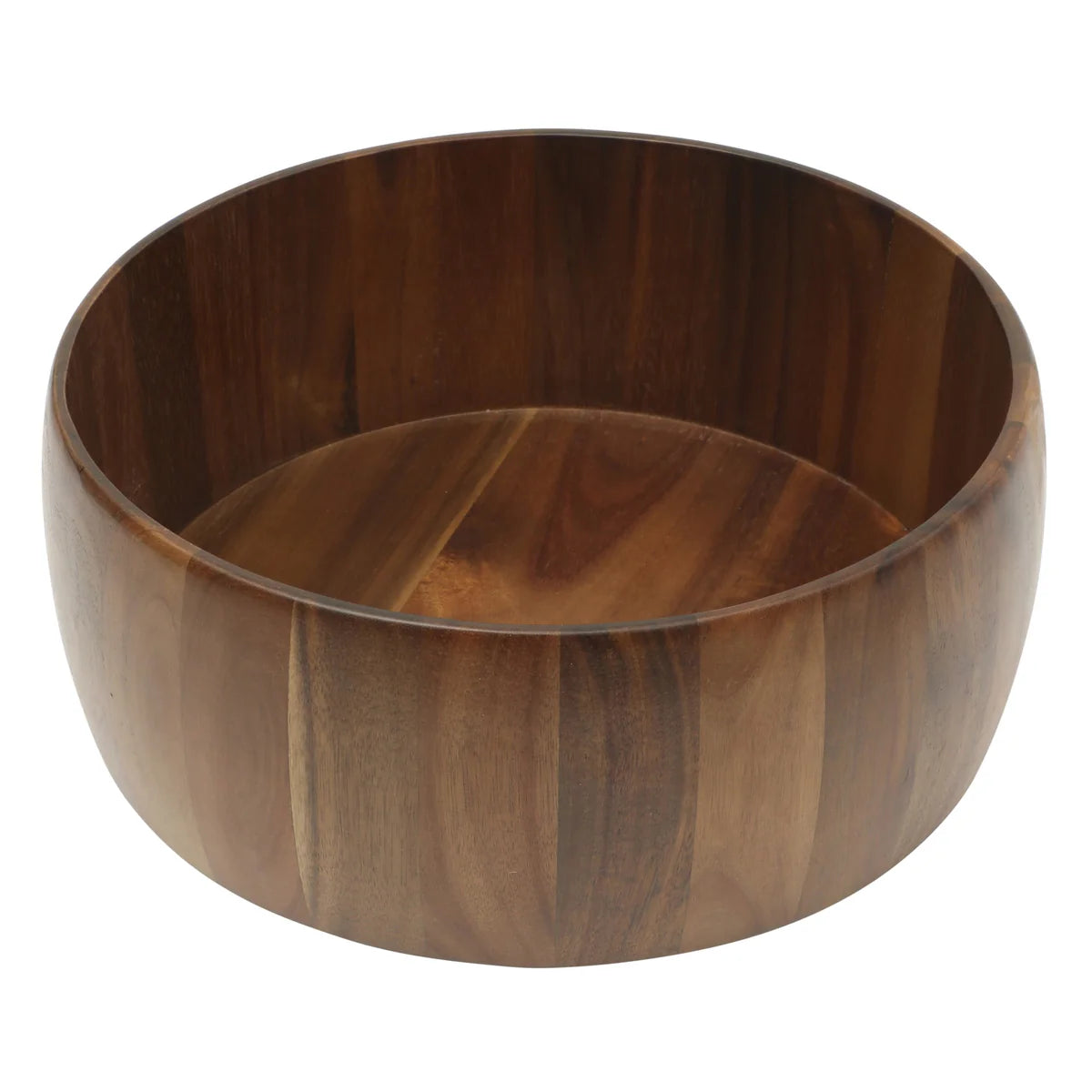 Gibson Home Laurelton Juego de 3 piezas grandes de madera de acacia de 13" para servir ensaladas con 2 herramientas para servir