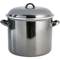 Olla de acero esmaltado con tapa de 11 L