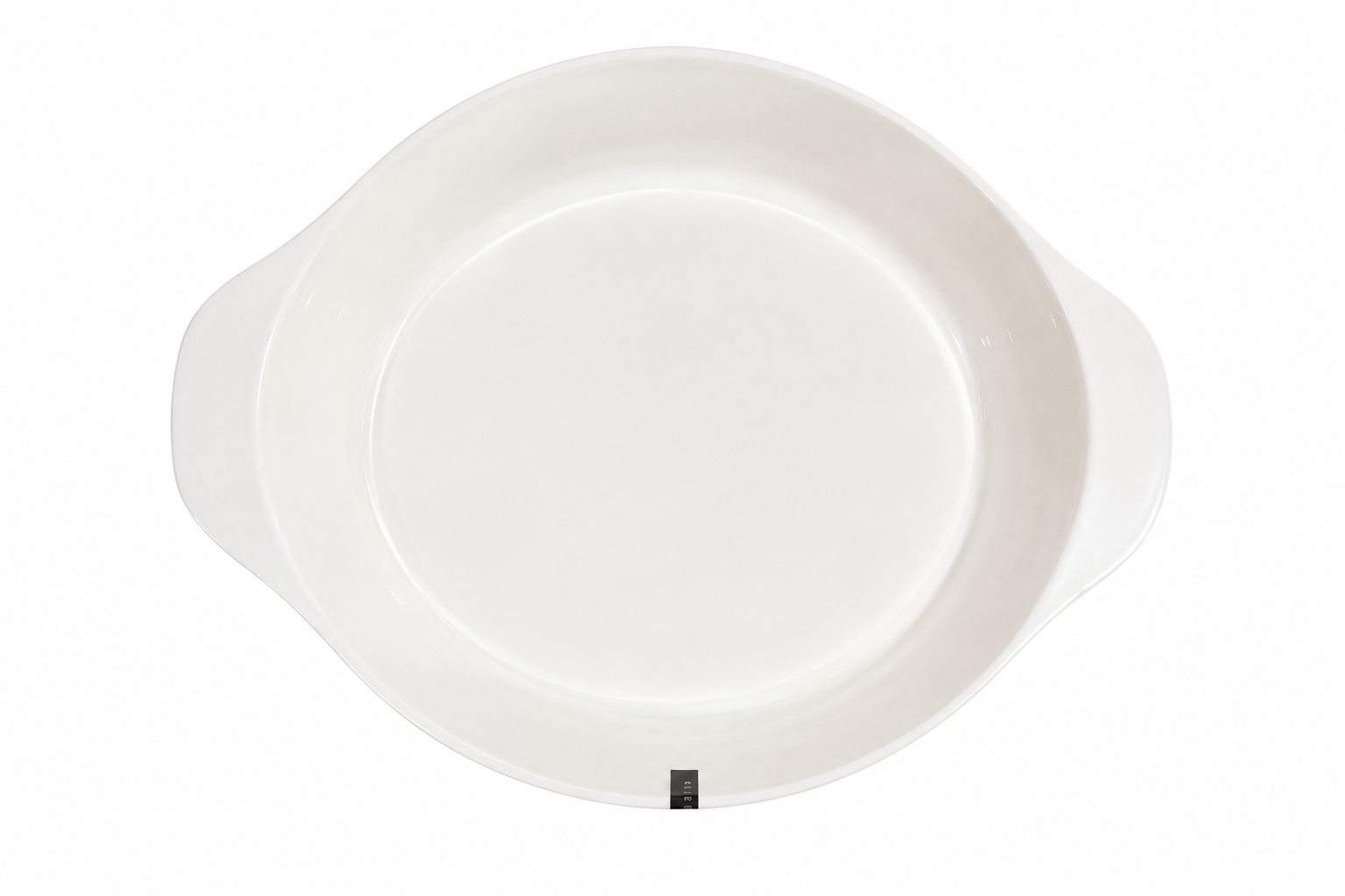 Refractario oval de cerámica con puntos 2.8 l
