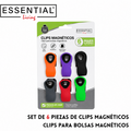 Set de 6 piezas de clips magnéticos
