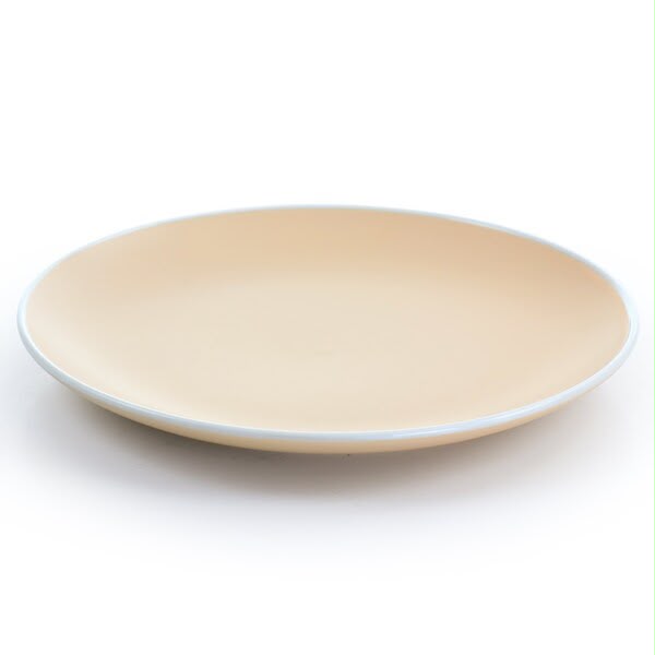 Juego de vajilla de cerámica de 12 piezas Tia Morwy Creamy Tahini