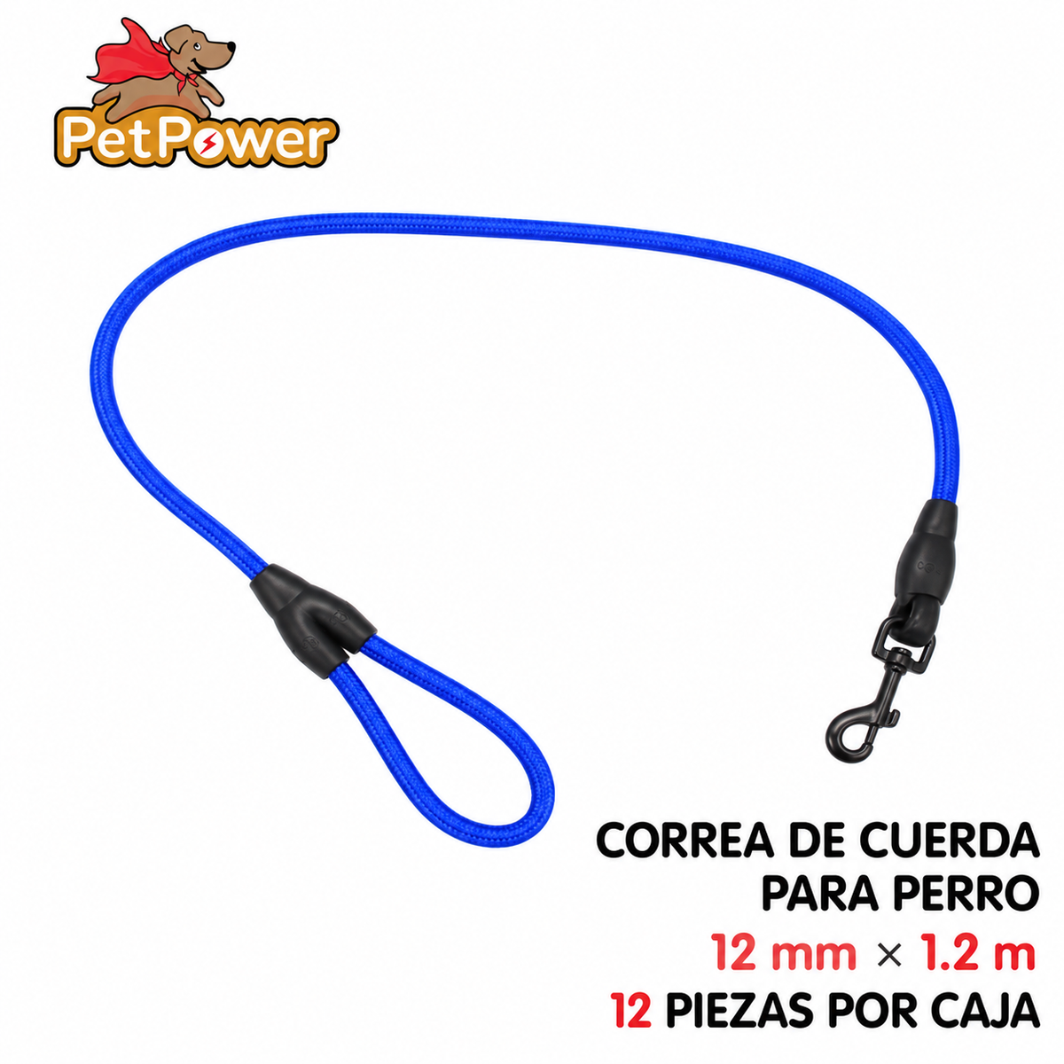 Correa de cuerda para perro 1.2 m