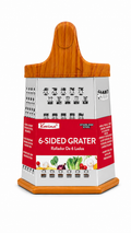 Rallador de queso de 6 lados con base silicona