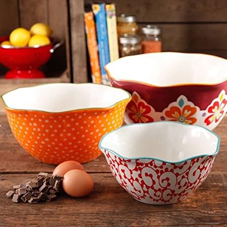 Set de 3 bowls de cerámica Pioneer Woman Flea Market