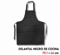 Delantal negro de cocina