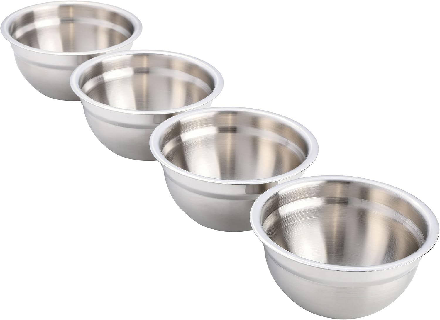 Juego de 4 mini tazones de acero inoxidable Babish