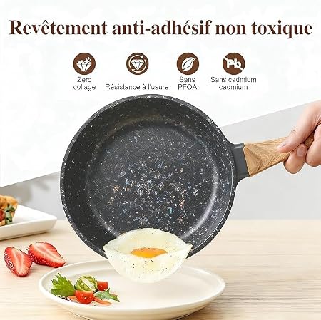 Sartén marmoleado anti adherente 24 cm Kocina