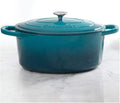 Olla de hierro fundido esmaltada turquesa con tapa Crockpot 6.6 l