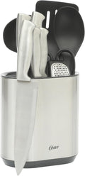 Juego de utensilios de cocina y cubiertos de acero inoxidable y nailon de 12 piezas Oster Baldwyn