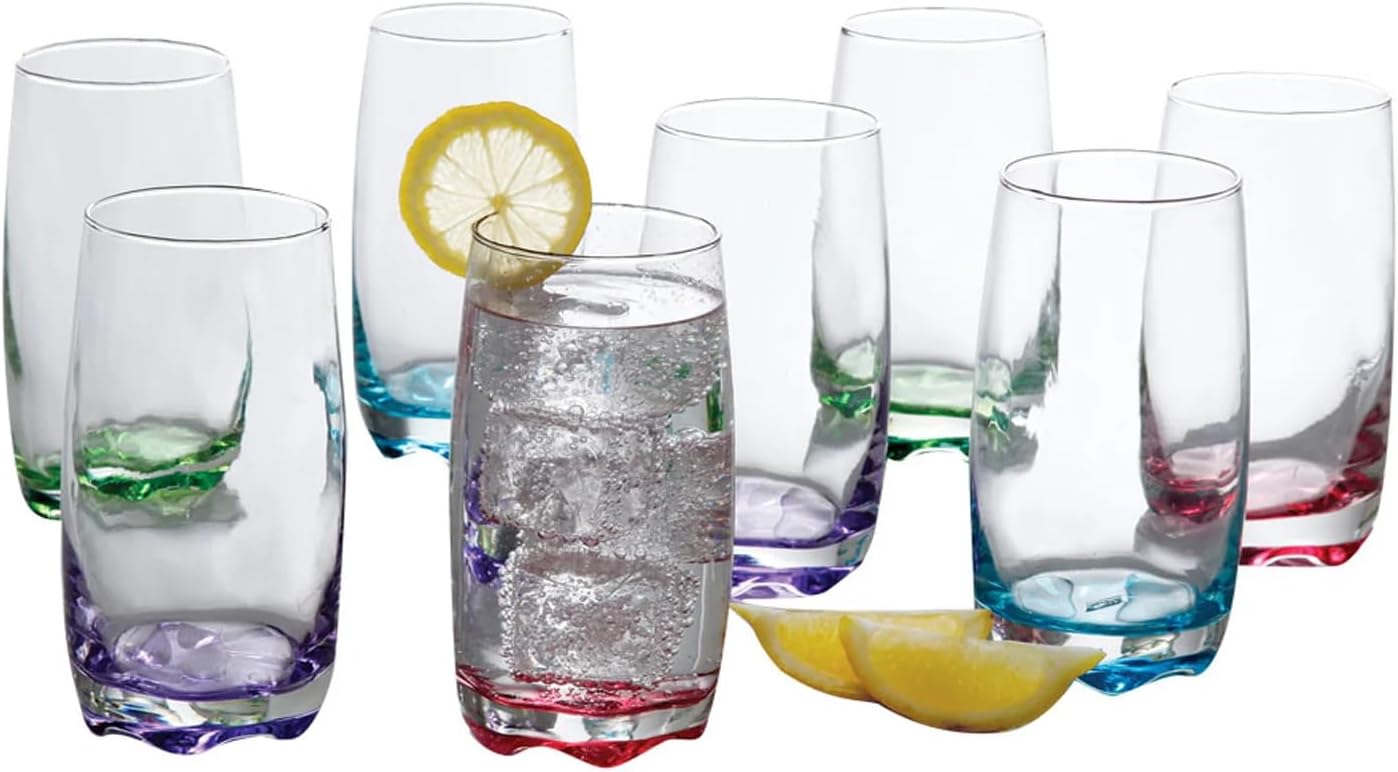 Juego de vasos de vidrio Gibson Karissa de 8 piezas 384 ml