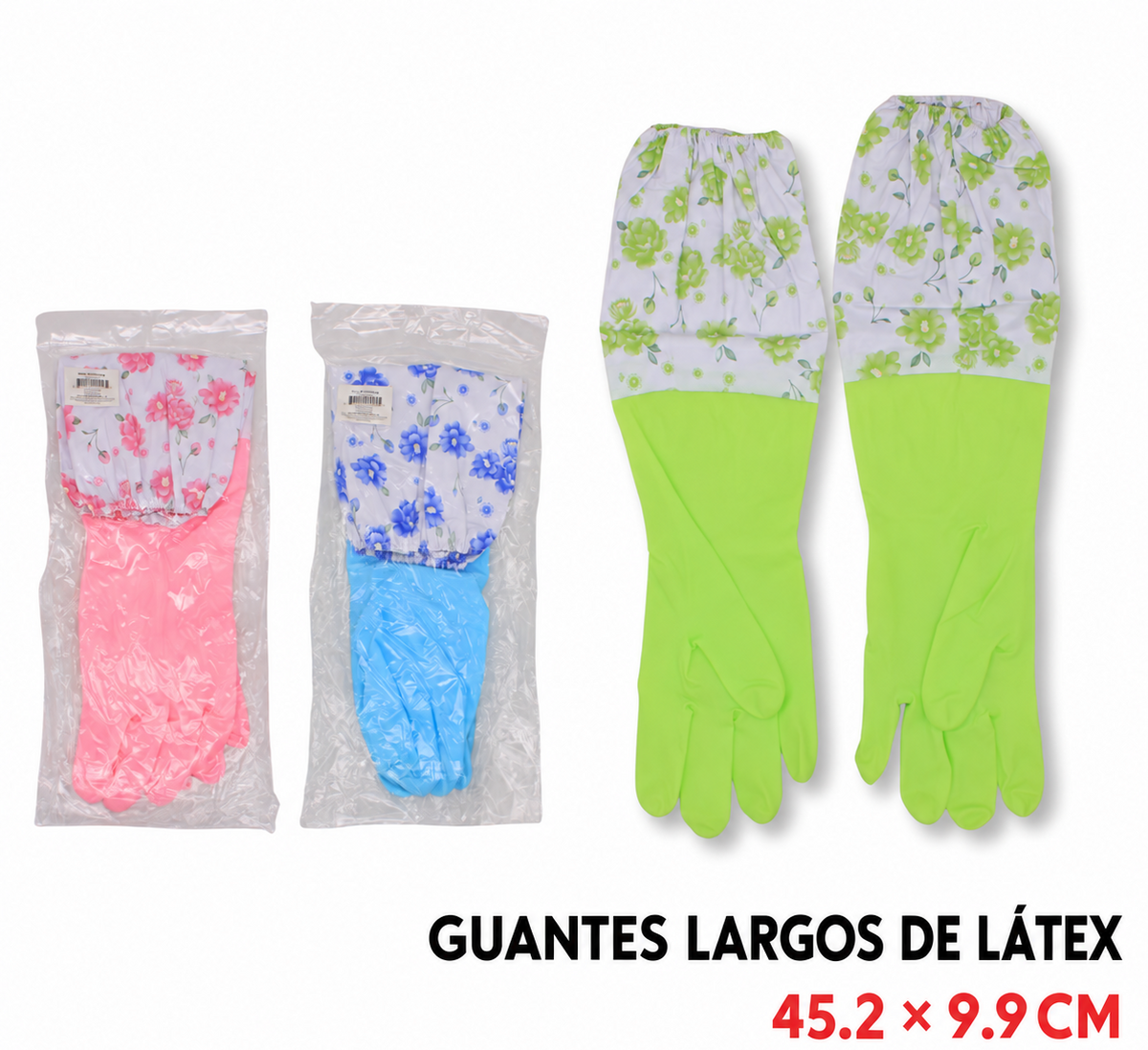 Guantes largos de latex