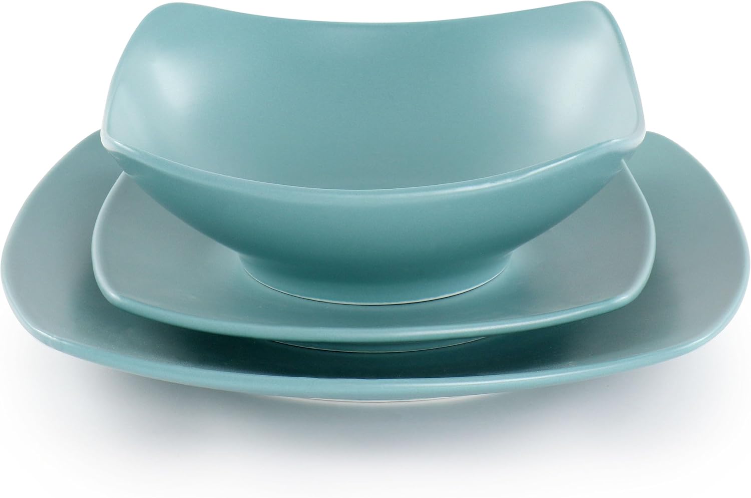 Juego de Vajilla de cerámica fina de 8 piezas Gibson Home
