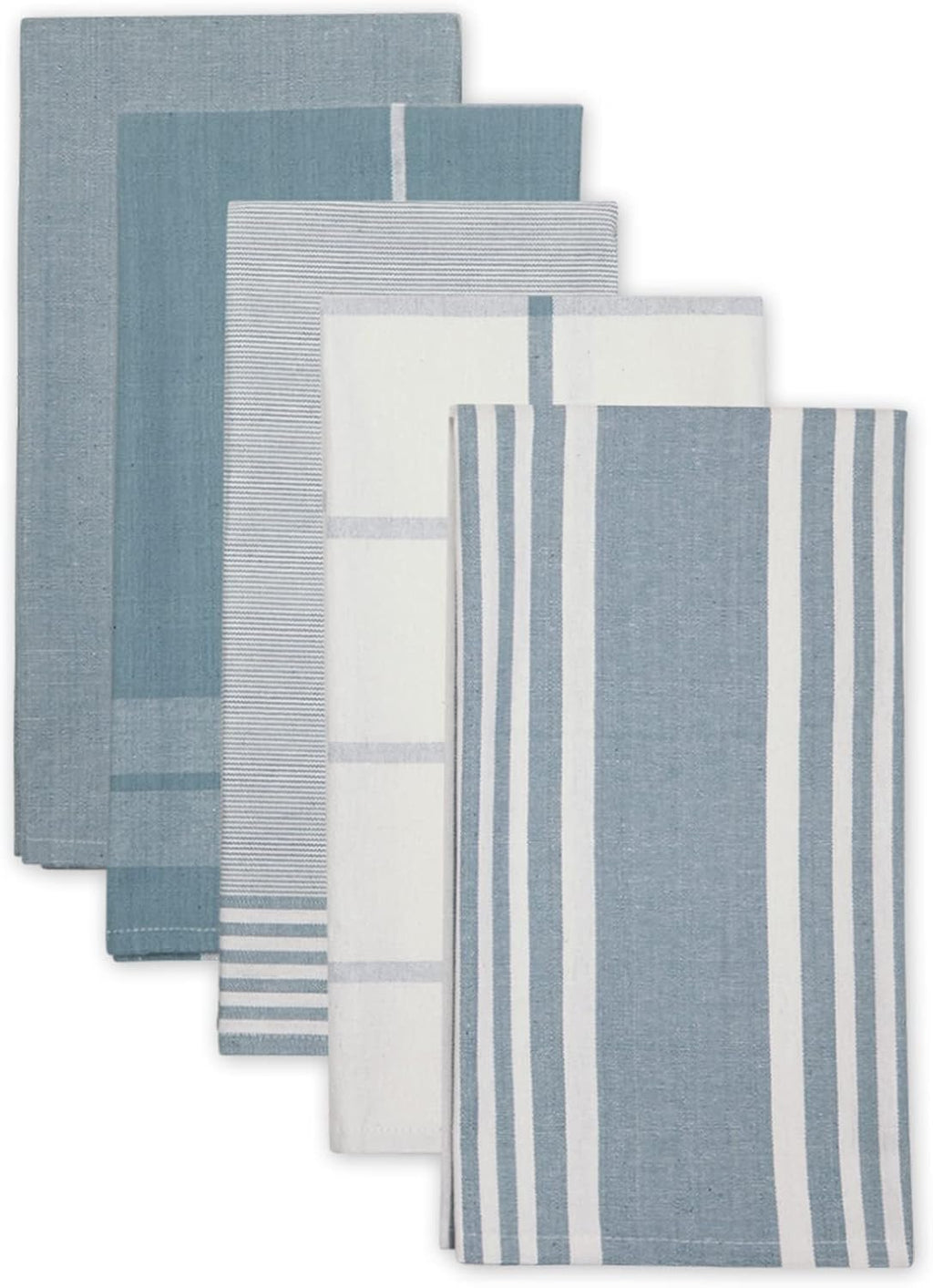 Set de 5 toallas para cocina azul náutico
