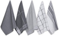 Set de 5 toallas para cocina grises