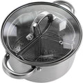 Olla Holandes de acero inoxidable con tapa y 3 divisores de seccion 3.7 l Oster