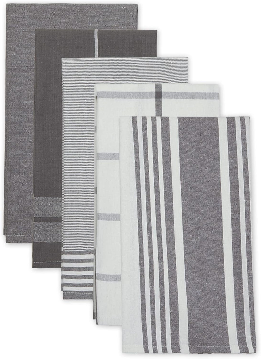 Set de 5 toallas para cocina grises
