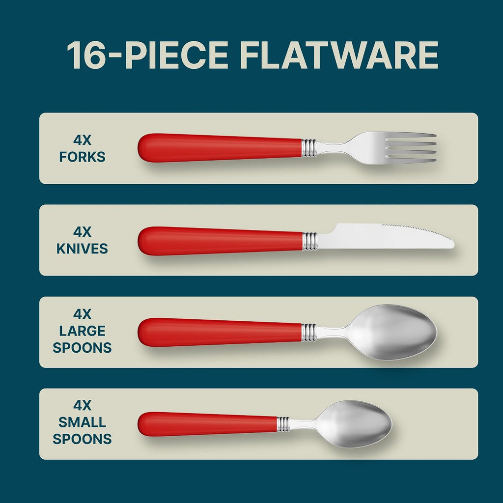 Juego de cubiertos con escurridor de acero inoxidable Gibson