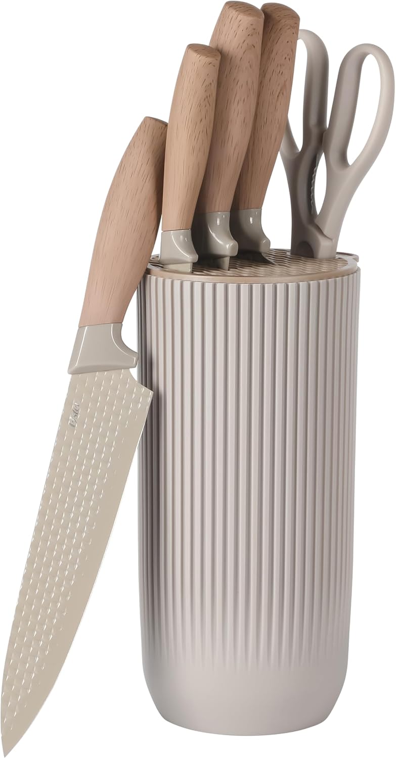 Juego de bloque con cuchillos de cocina de 6 piezas Oster Gunderson