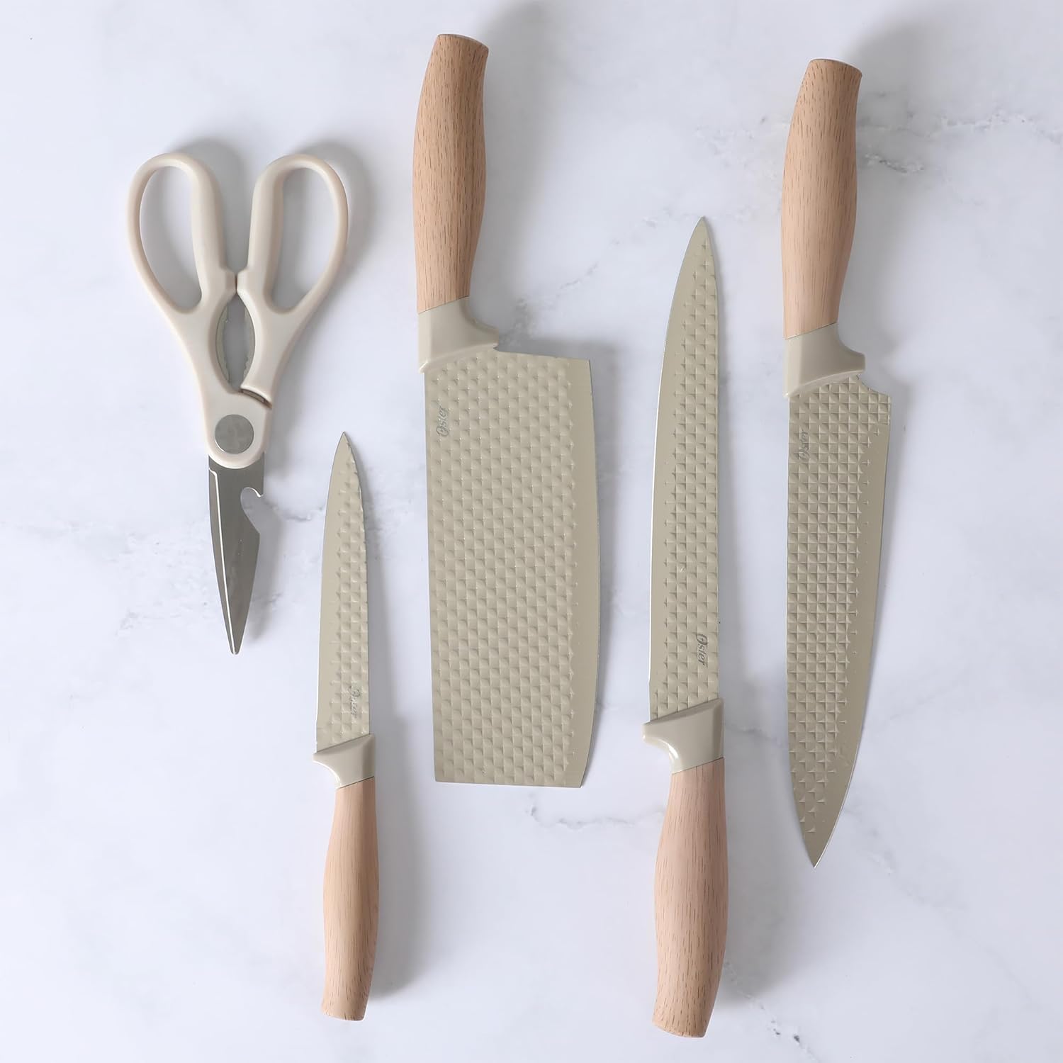Juego de bloque con cuchillos de cocina de 6 piezas Oster Gunderson