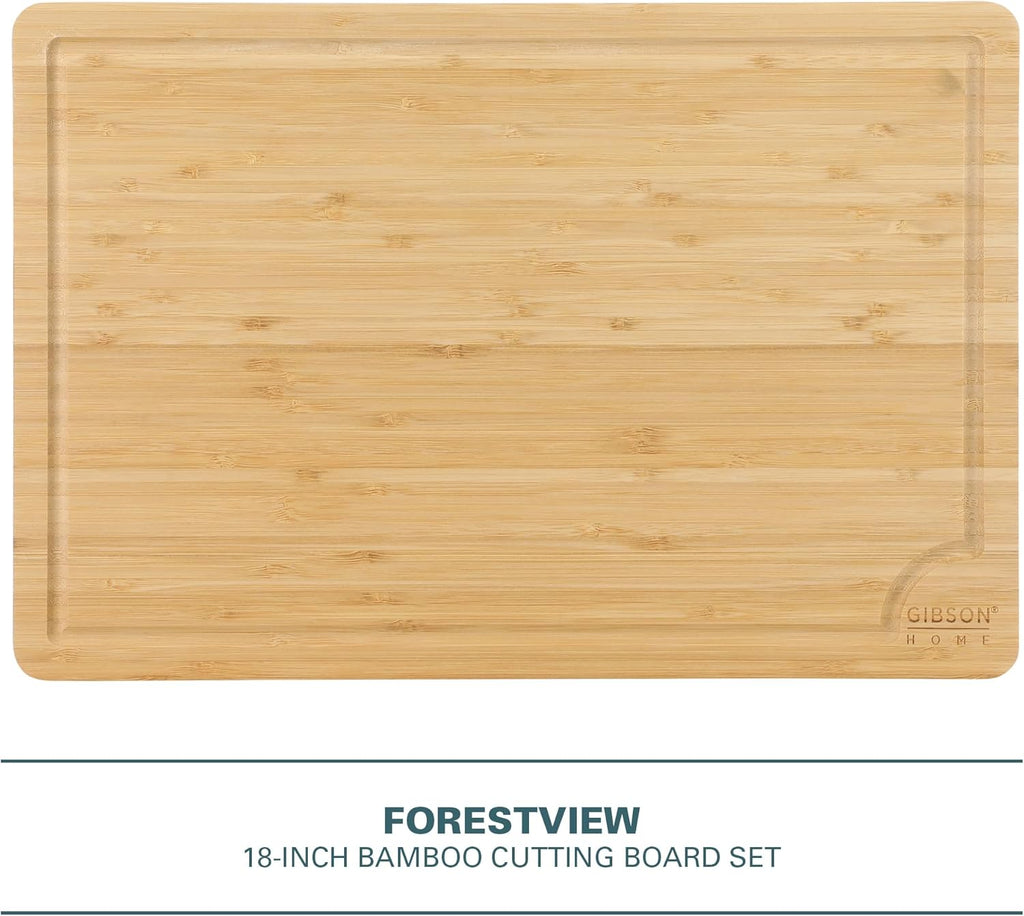 Tabla de cortar de bambú de 20.3 x 30.4 centímetros grande con ranura para jugo