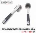 Cepillo para trastes con mango de goma