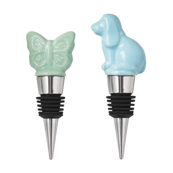 Juego de 7 Piezas de Copas de Vino sin Tallo de Loza con Enfriador Pioneer Woman Sweet Rose