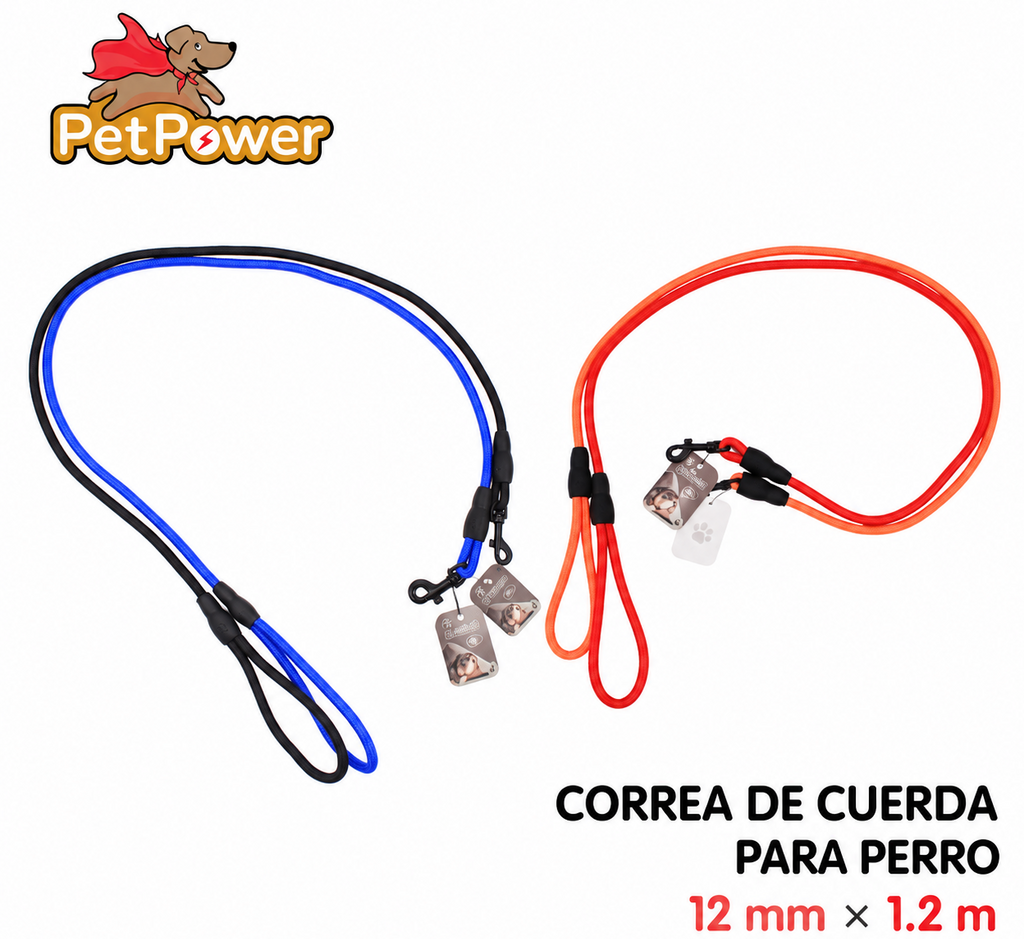 Correa de cuerda para perro 1.2 m