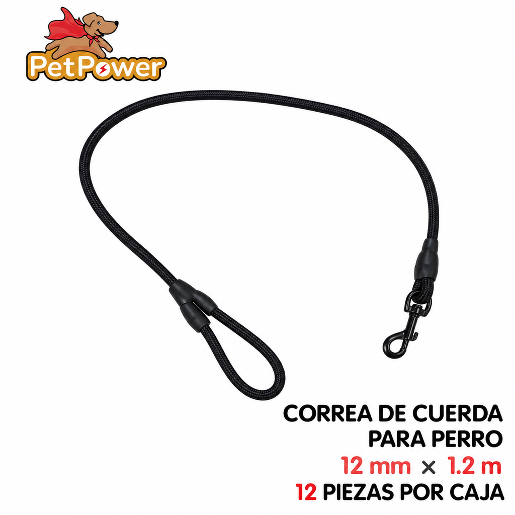 Correa de cuerda para perro 1.2 m