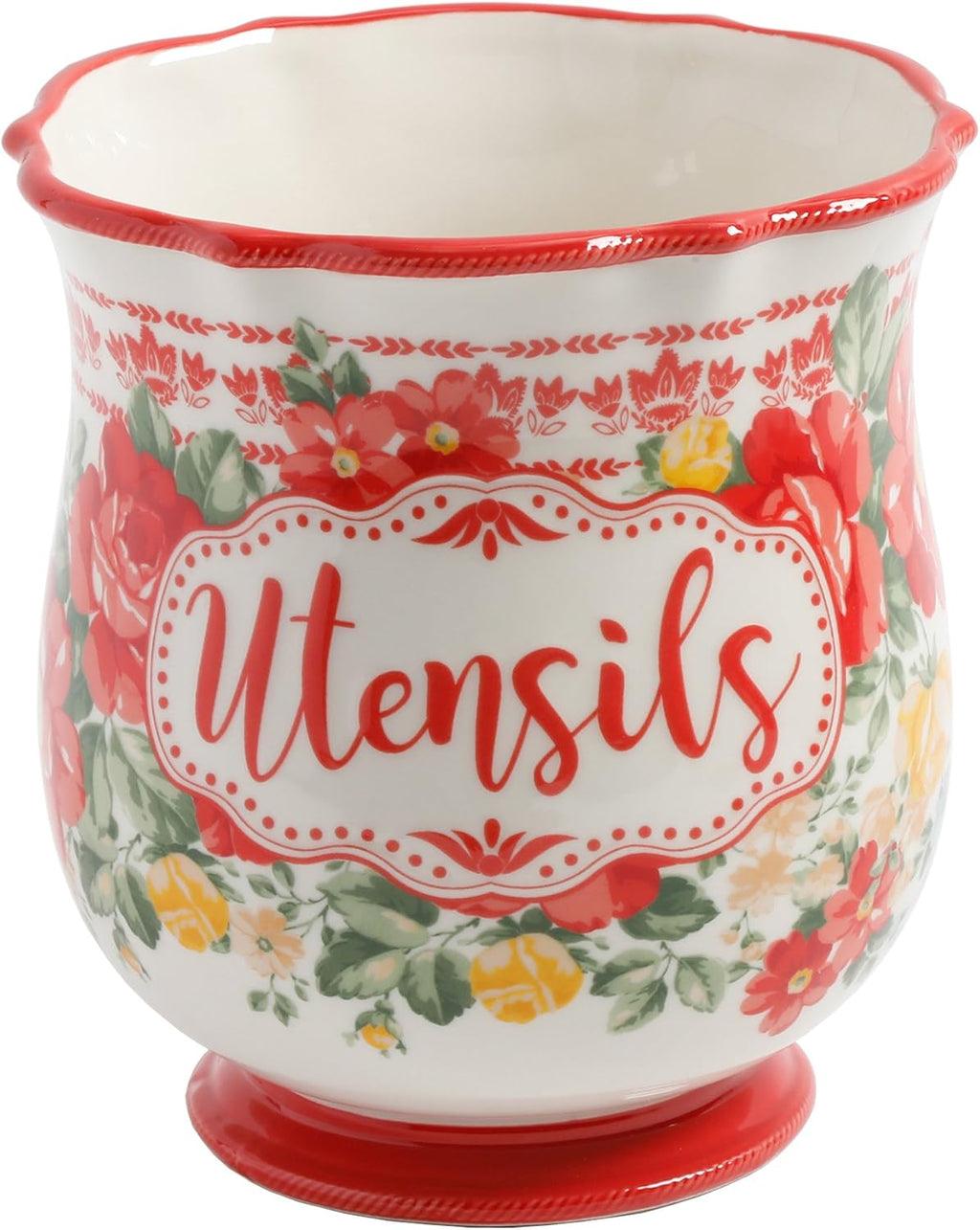 Porta utensilios vintage floral Pioneer Woman