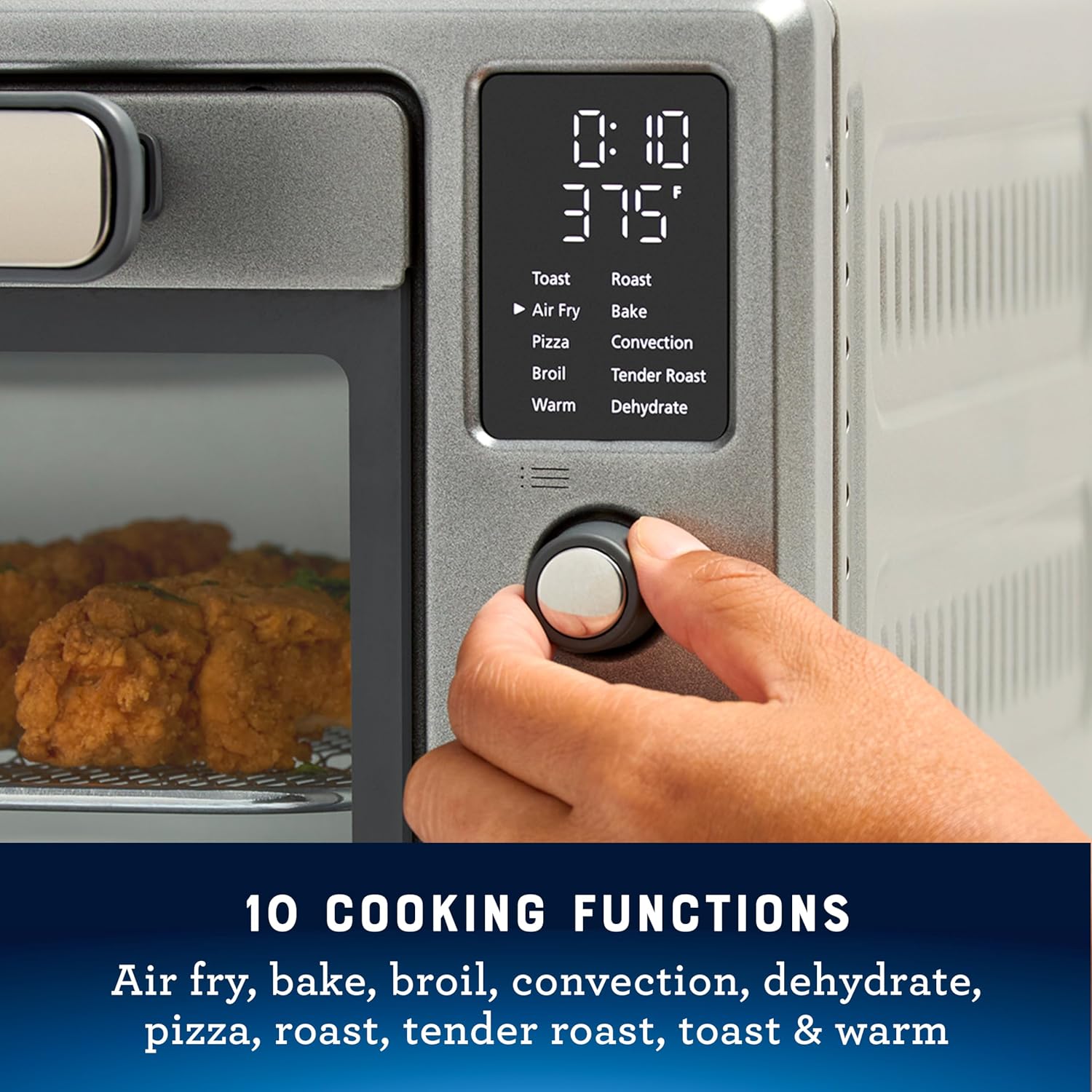 Horno con freidora de aire de 10 funciones