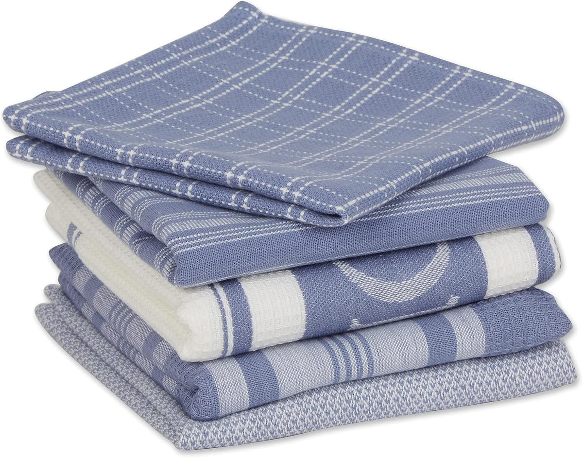 Set 5 toallas para cocina Blue Foodie