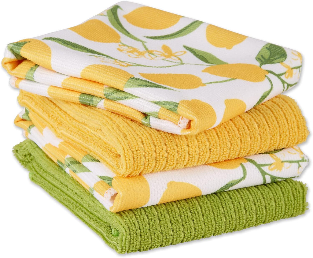 Set de 4 toallas para cocina Lemon Print