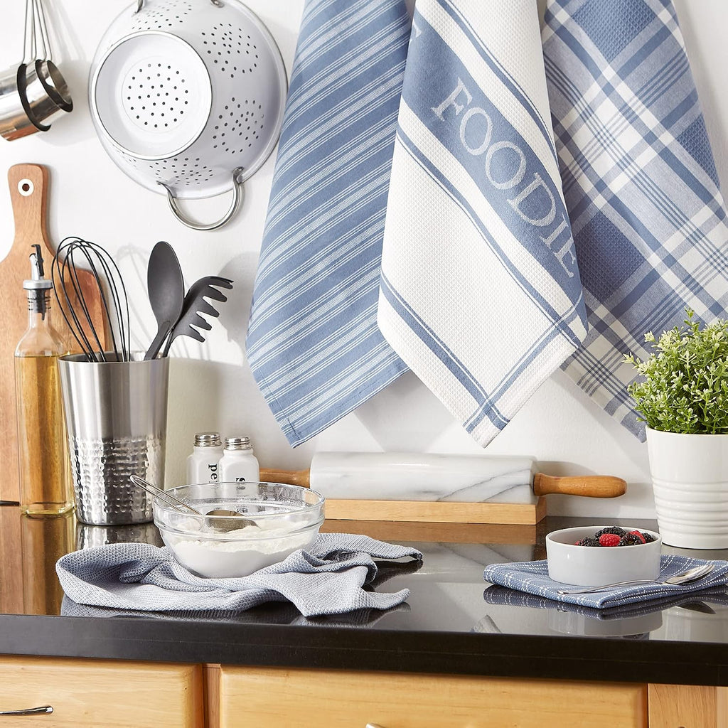 Set 5 toallas para cocina Blue Foodie