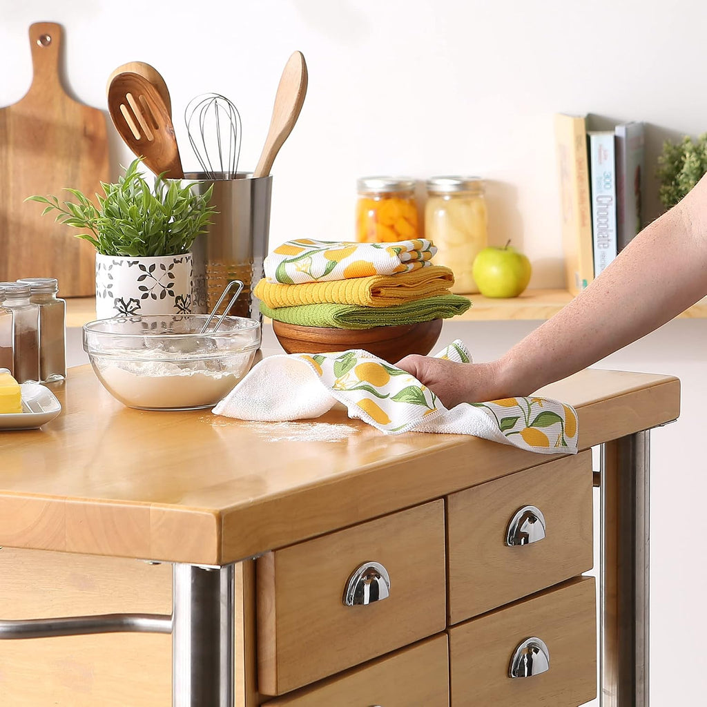 Set de 4 toallas para cocina Lemon Print