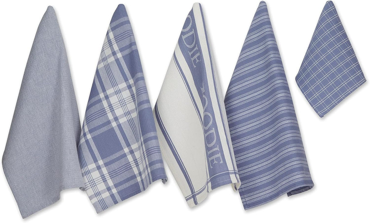 Set 5 toallas para cocina Blue Foodie