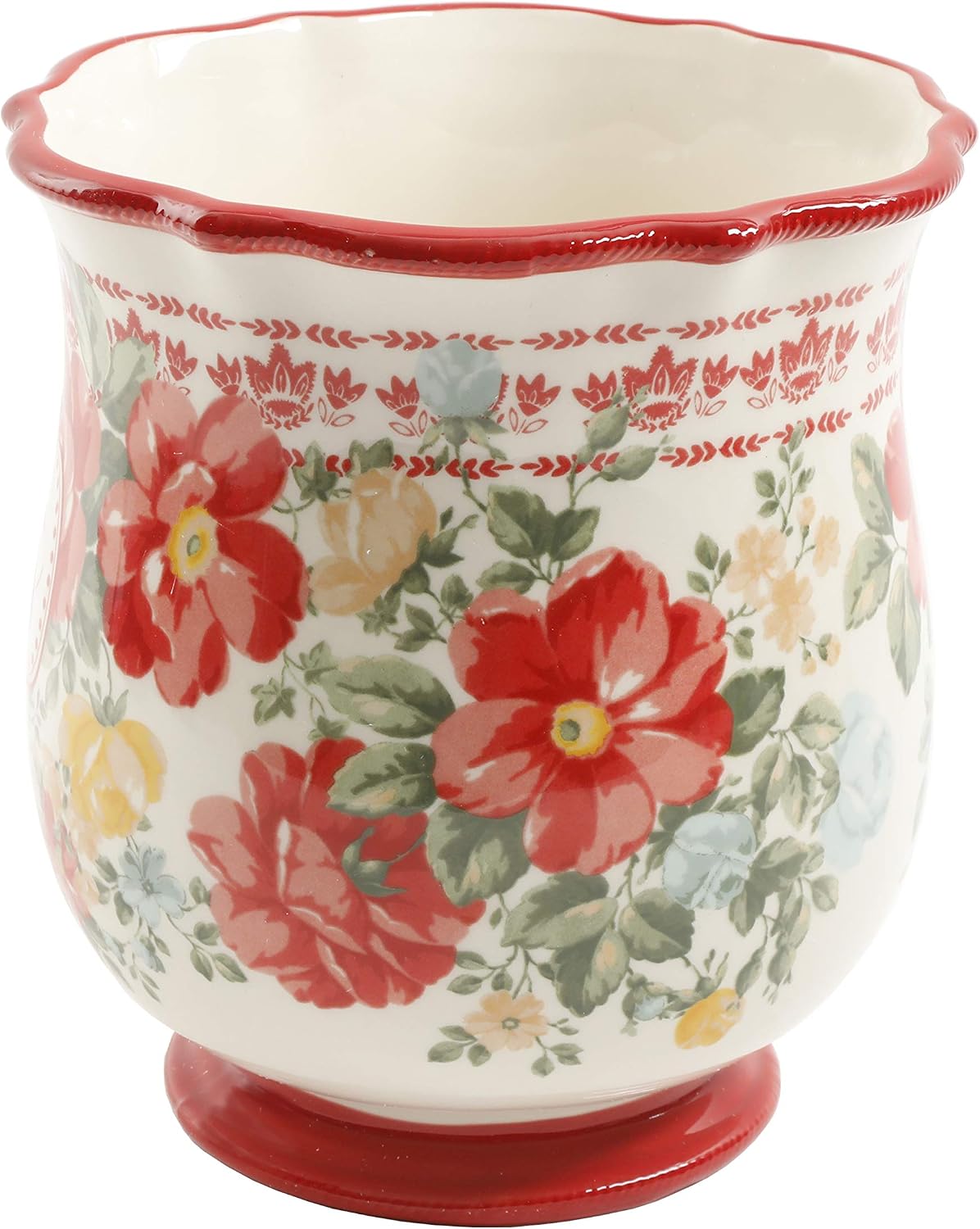 Porta utensilios vintage floral Pioneer Woman