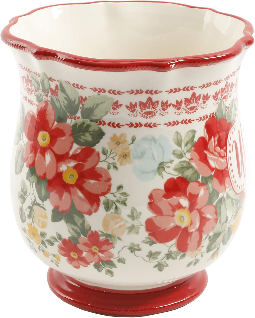 Porta utensilios vintage floral Pioneer Woman