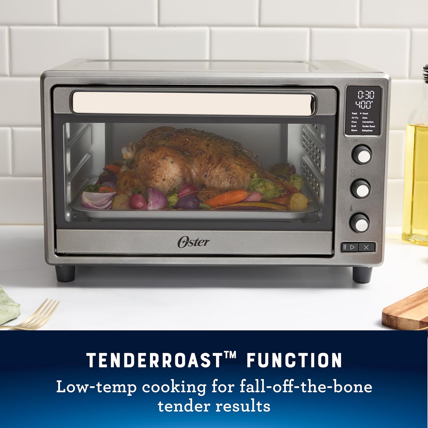 Horno con freidora de aire de 10 funciones