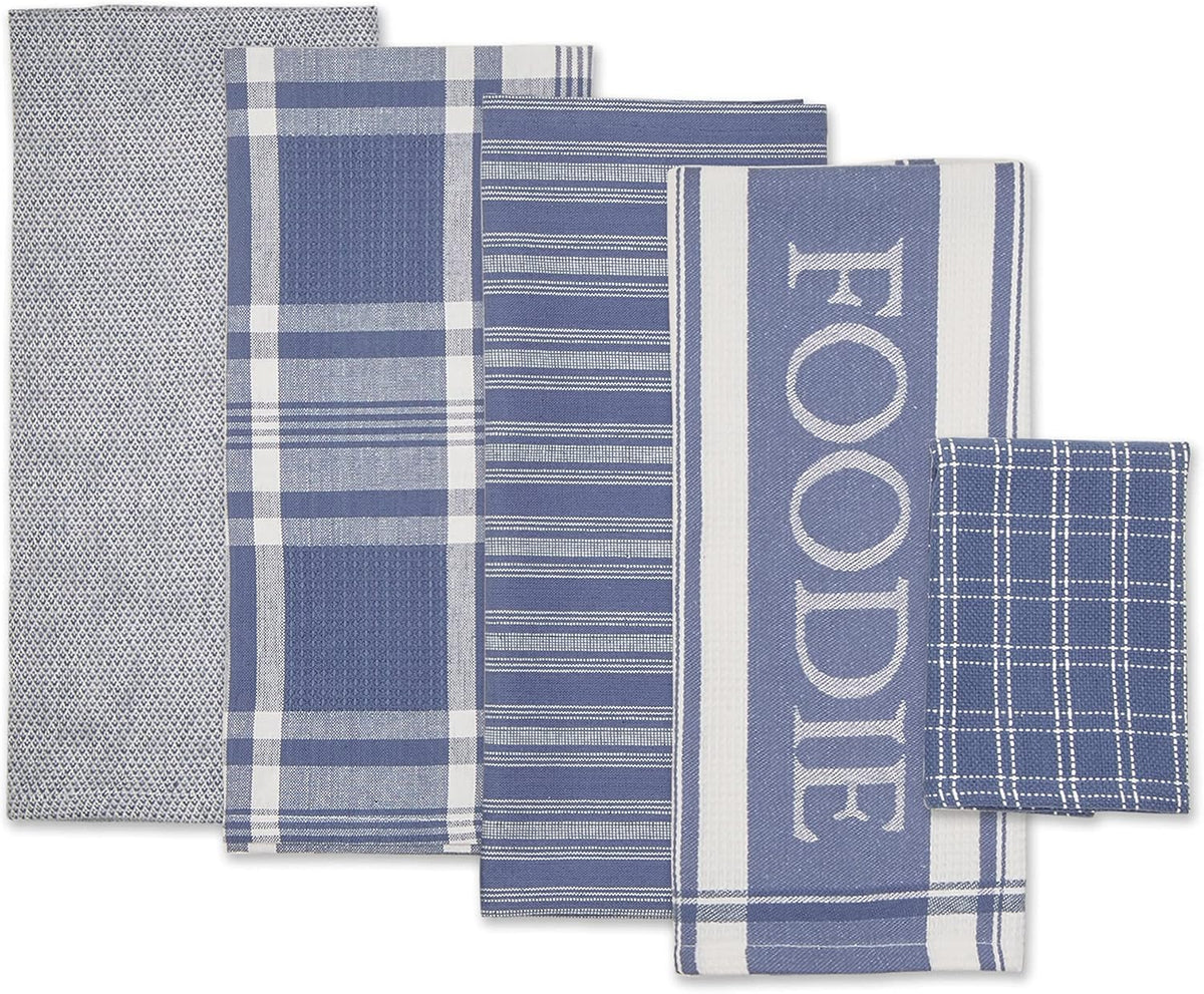 Set 5 toallas para cocina Blue Foodie