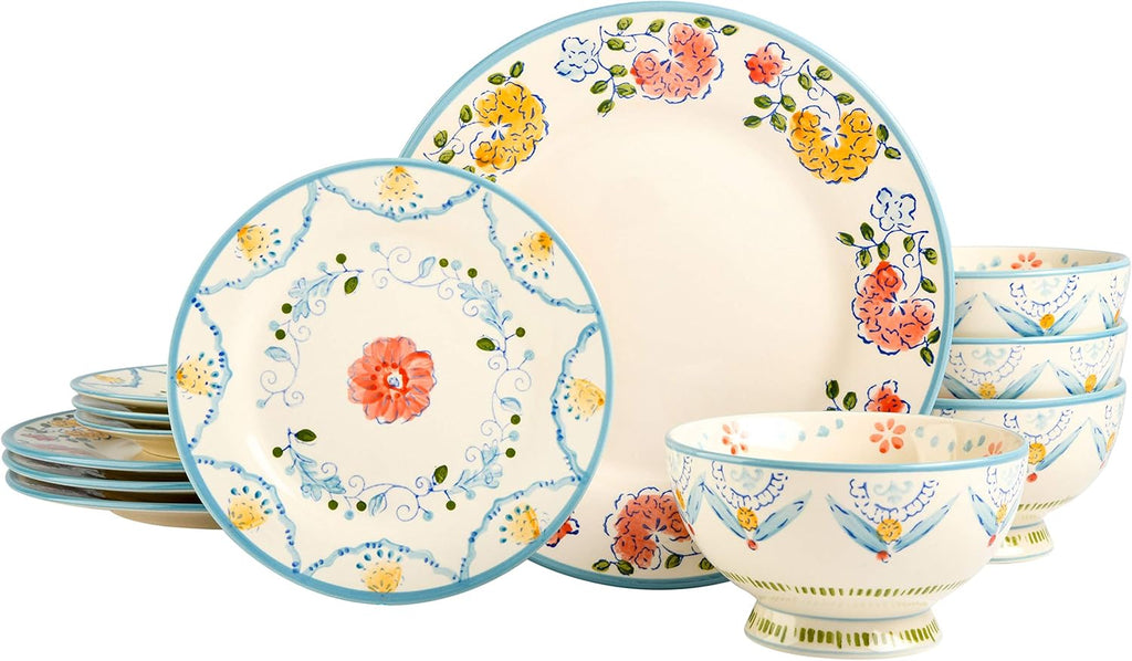 Vajilla de ceramica pintada a mano Gibson Elite