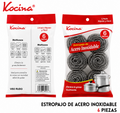 Estropajo de acero inoxidable 6 piezas