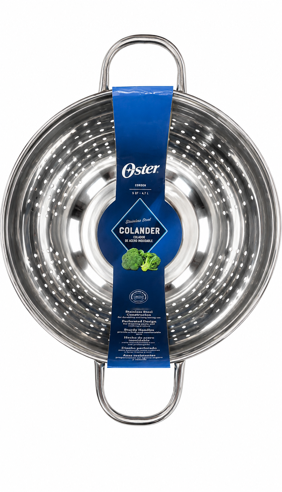 Colador de acero inoxidable de 4.7 l Oster