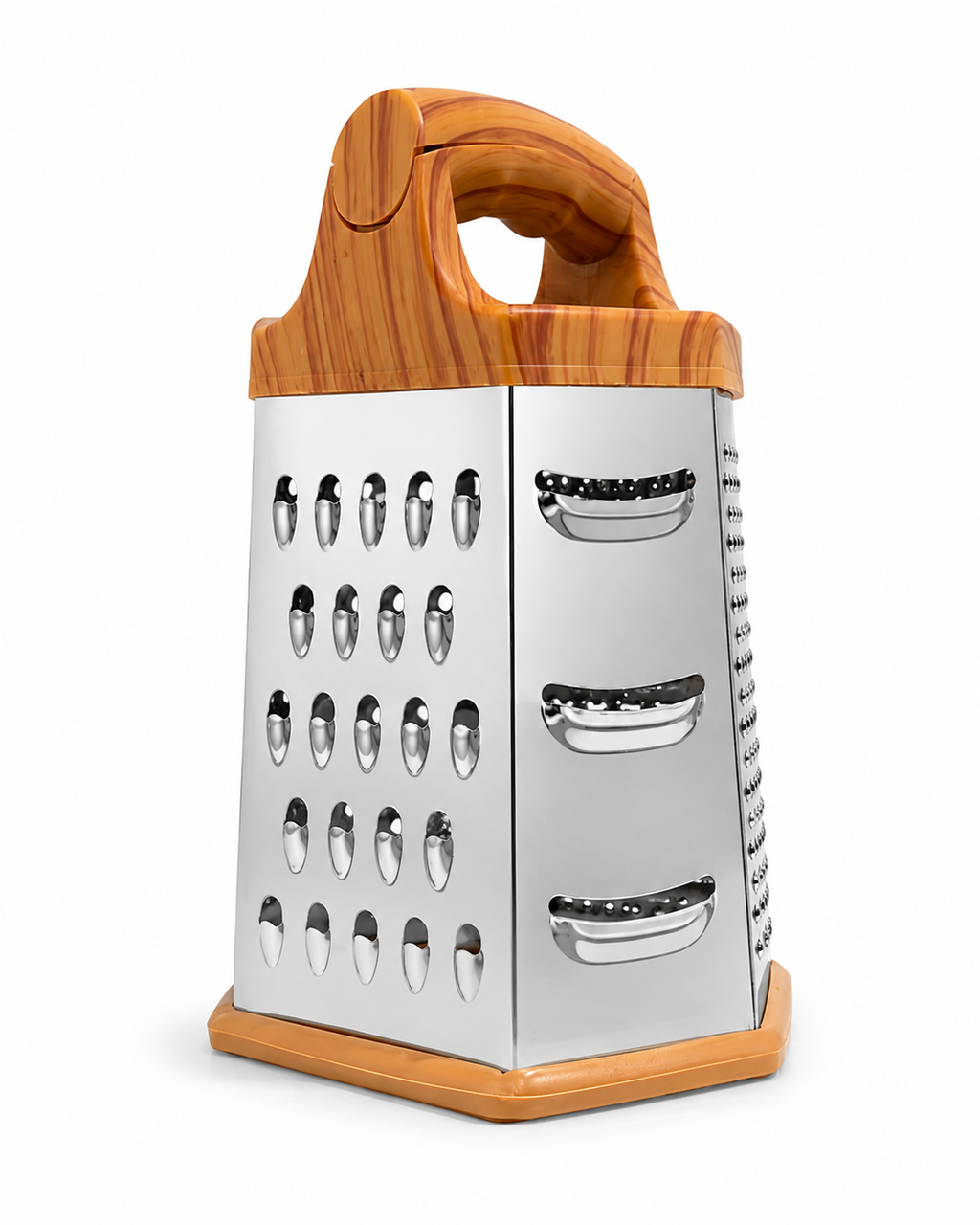 Rallador de queso de 6 lados con base silicona