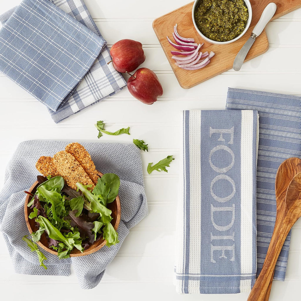 Set 5 toallas para cocina Blue Foodie
