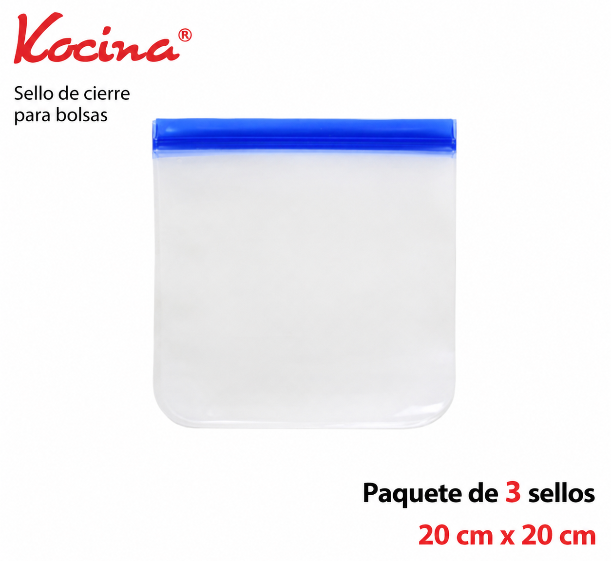 Set de 3 bolsas con cierre